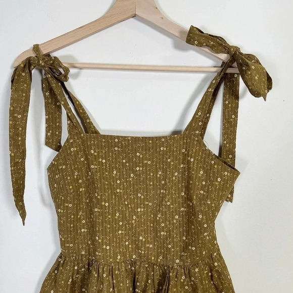 Madewell  Rosalie Tie-strap Tank Tops In Daisy Stitch - Picture 5 of 13